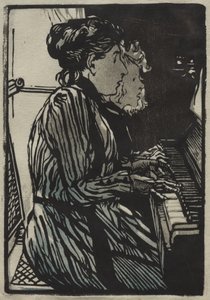 Studie voor vier handen door Auguste Louis Lepère