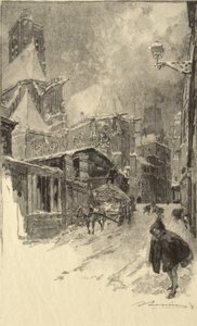 Rue des Barres door Auguste Louis Lepère