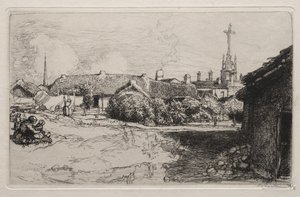 De Calvarieberg, St. Jean-de-Mont door Auguste Louis Lepère