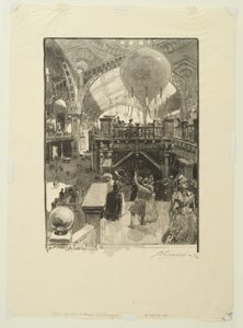 Paleis van de vrije kunsten: interieur door Auguste Louis Lepère