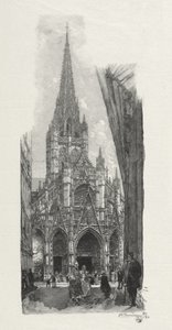 Rouen Illustré: Eglise Saint Maclon door Auguste Louis Lepère