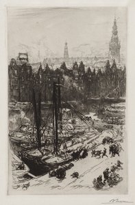 Amsterdam, uitzicht op Victoria Hotel