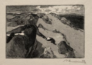 Arbonne, de Gros-Sablon door Auguste Louis Lepère