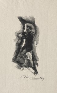 Bij de doorgang van Sept-Cavernes door Auguste Louis Lepère