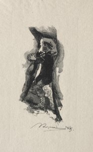 Bij de doorgang van Sept-Cavernes door Auguste Louis Lepère
