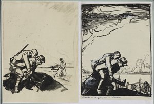 Slag bij Rozelieures in Lotharingen door Auguste Louis Lepère