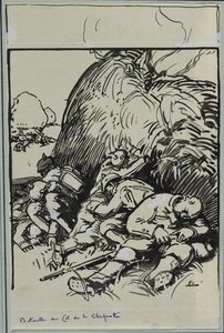 Slag bij de Col de la Chiprotte door Auguste Louis Lepère