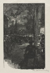Boulevard Montmartre, avond, 1890