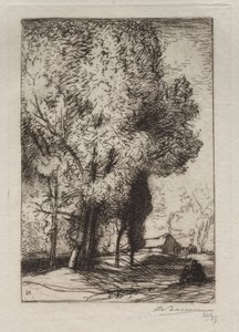 Bourrine dans les Peupliers, 1911 door Auguste Louis Lepère