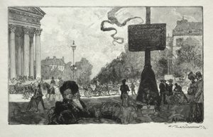 Coin de la Rue Royale door Auguste Louis Lepère