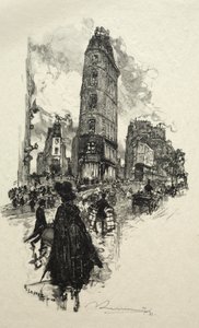 Hoek van de Rue de la Lune door Auguste Louis Lepère