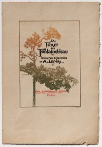 Fontainebleau Bos: Advertentie voor "Fontainebleau Bos" (La Forêt de Fontainebleau) door Auguste Louis Lepère
