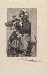 Fontainebleau Bos: Slangenhandelaar La Forêt de Fontainebleau: Marchande de Serpents, 1890
