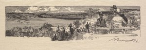 Fontainebleau Bos: Vallei van de Solle La Forêt de Fontainebleau: La Vallée de la Solle, 1890