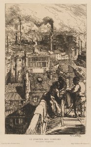 Gazette des Beaux-Arts: Le Quartier des Gobelins door Auguste Louis Lepère