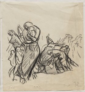 De brand van Leuven door Auguste Louis Lepère