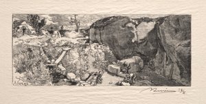 La Carrière de grès, 1890