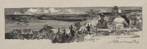 De vallei van de Solle door Auguste Louis Lepère