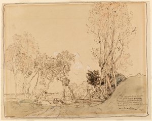 Landschap door Auguste Louis Lepère