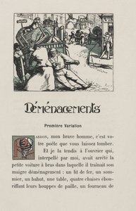 Landschappen en Straathoeken: Verhuizen, 1900 door Auguste Louis Lepère