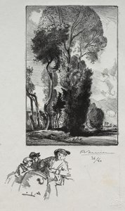 Le Bocage, 1909 door Auguste Louis Lepère