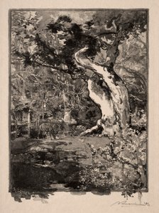 Le Clovis, Plateau de Bellecroix, 1890 door Auguste Louis Lepère