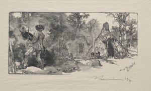 De kolenbranders door Auguste Louis Lepère