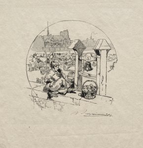 Appelmarkt, Nr. 2 door Auguste Louis Lepère