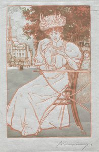 Parijs Almanak, 1897: Zomer door Auguste Louis Lepère