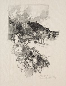 Route de Versailles door Auguste Louis Lepère
