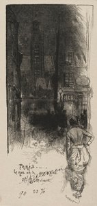 Rue de la Montagne, St. Geneviève door Auguste Louis Lepère