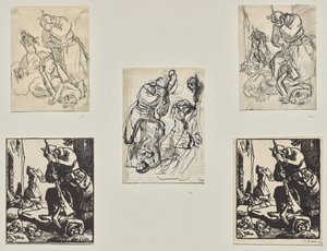 Duitse Soldaat door Auguste Louis Lepère