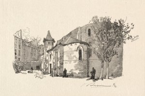 St. Julien le Vauvre, Exterieur door Auguste Louis Lepère