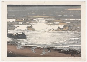 De brekende golven, getij van september 1901, 1901 door Auguste Louis Lepère