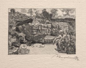 Een steengroeve door Auguste Louis Lepère