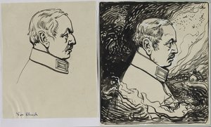 Von Kluck, 1914 door Auguste Louis Lepère