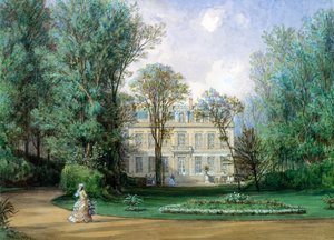 Het Hotel Rainbeaux, Avenue des Champs Elysees en 57 Rue de Ponthieu, Parijs, 1868 door Auguste Paul Charles Anastasi