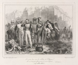 Album van 1831: Ik wil een van Polignacs soldaten doden. Ze spaarden mijn kind niet