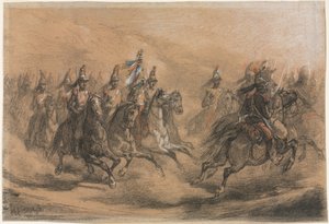 Cavaleriecharge, ca. 1840