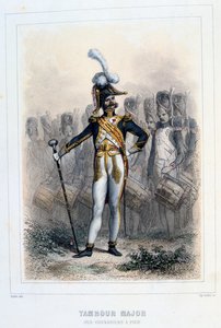 Tamboer-majoor van de Grenadiers-à-Pied, 1859 door Auguste Raffet