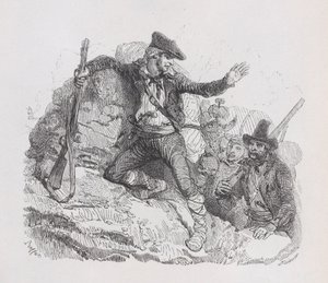 De Smokkelaars, uit Het Complete Werk van Béranger, 1836 door Auguste Raffet