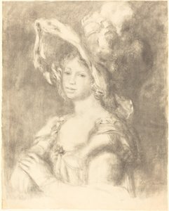 Borstbeeld van een Jonge Vrouw door Auguste Renoir