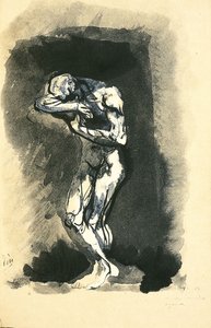 Illustratie voor Les Fleurs du Mal De bloemen van het kwaad door Charles Baudelaire door Auguste Rodin