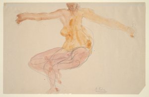 Naakt dansen door Auguste Rodin