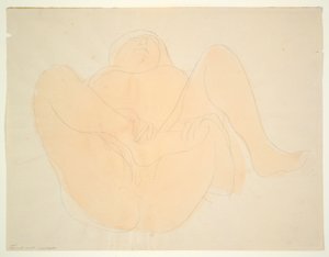 Liggende vrouwelijke naakt door Auguste Rodin