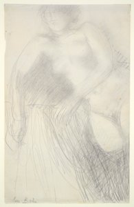 Liggende vrouwelijke naakt door Auguste Rodin