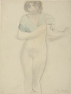 Vrouw met sjaal door Auguste Rodin