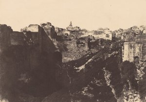 Jeruzalem. Tempelgebied. Probatica Vijver 1 door Auguste Salzmann