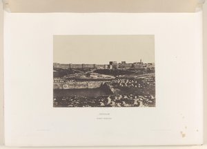 Mamilla-bekken buiten de oude stadsmuur van Jeruzalem door Auguste Salzmann