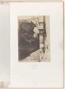 Zuil op het voorhof van de Heilig Grafkerk te Jeruzalem door Auguste Salzmann